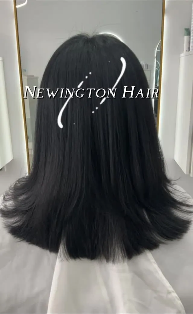Sleek magic straightening result