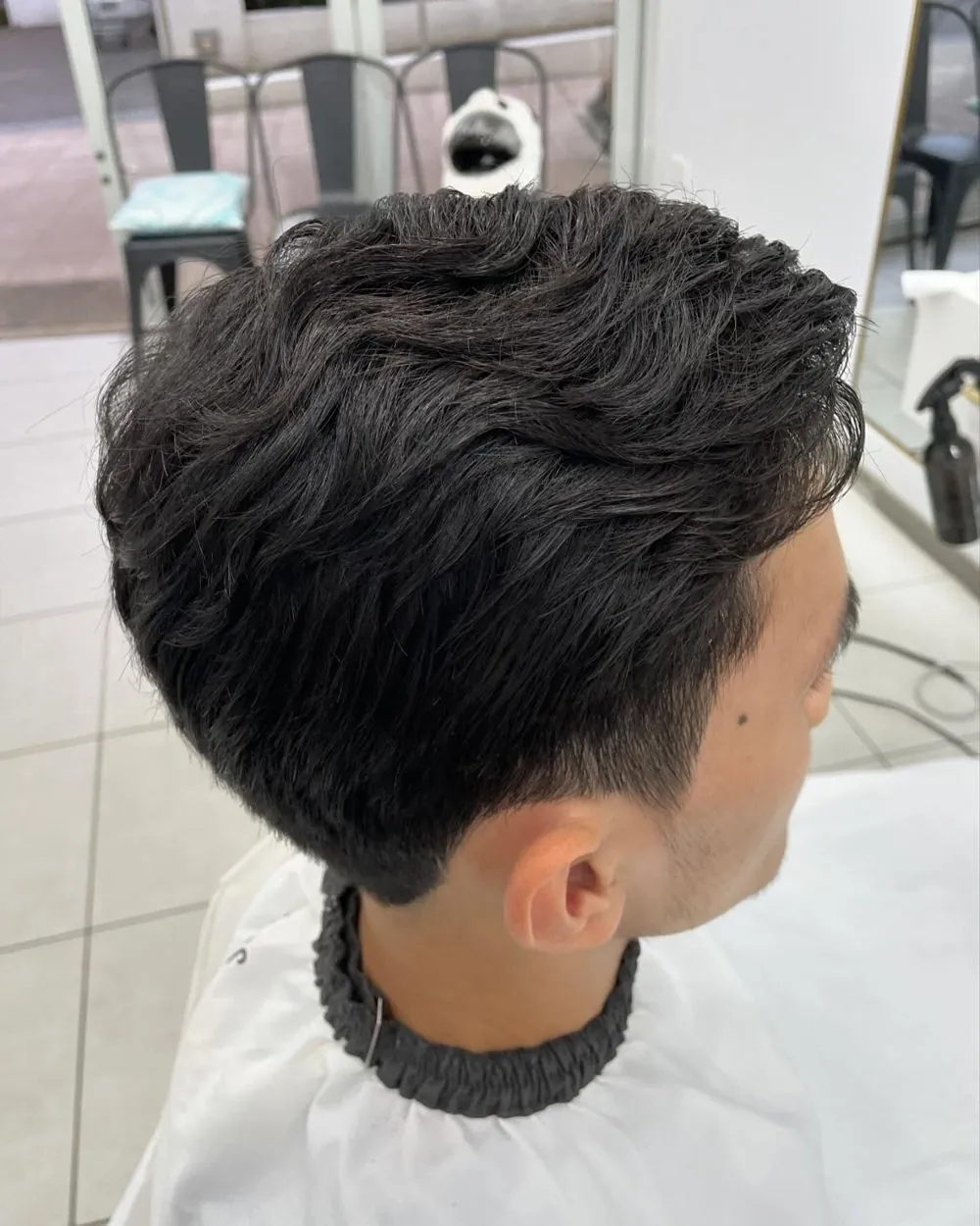 Men's Korean textured perm